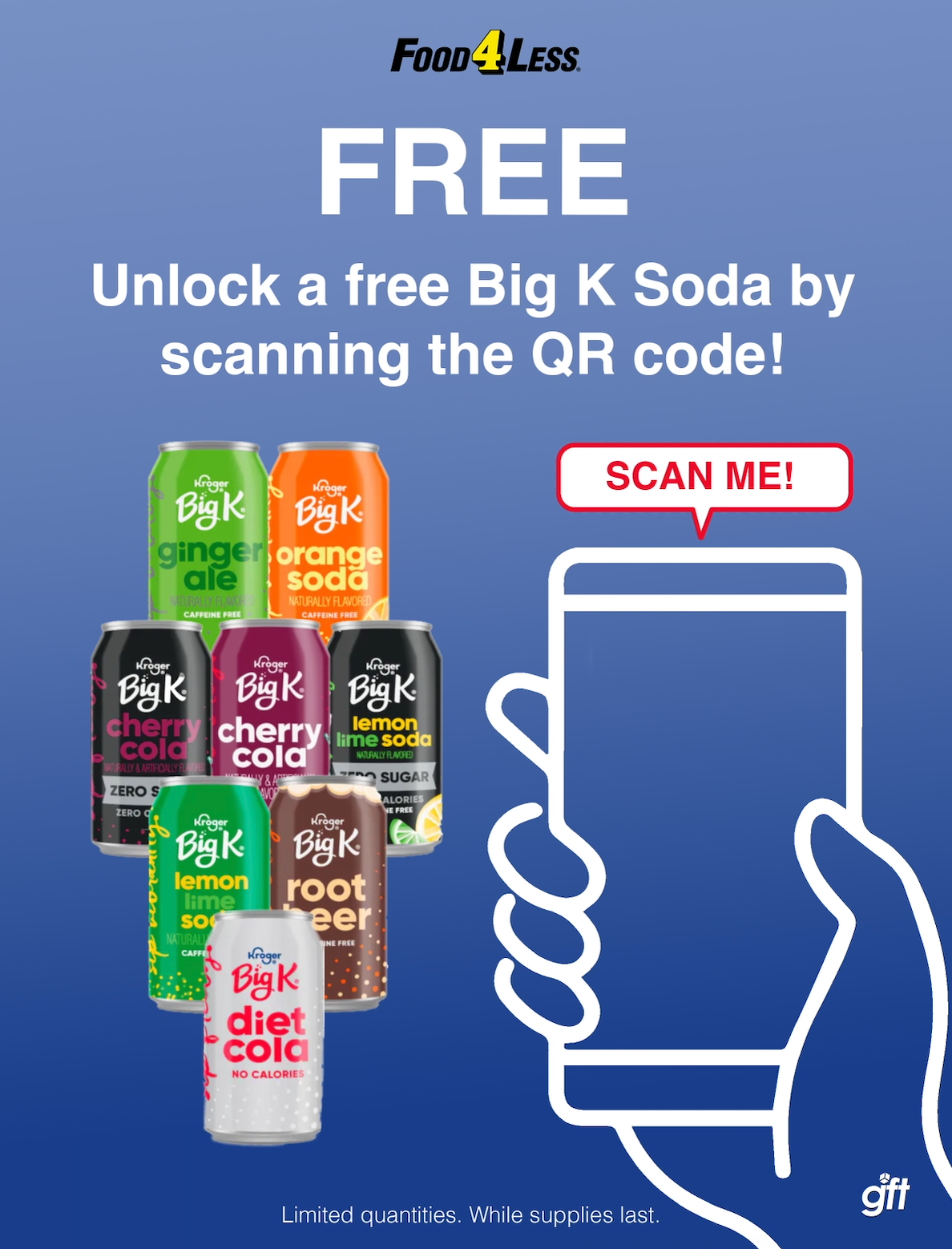 Big K QR code store activation poster